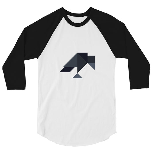 Adult Unisex Crow 3/4 Sleeve Tangram t-shirt