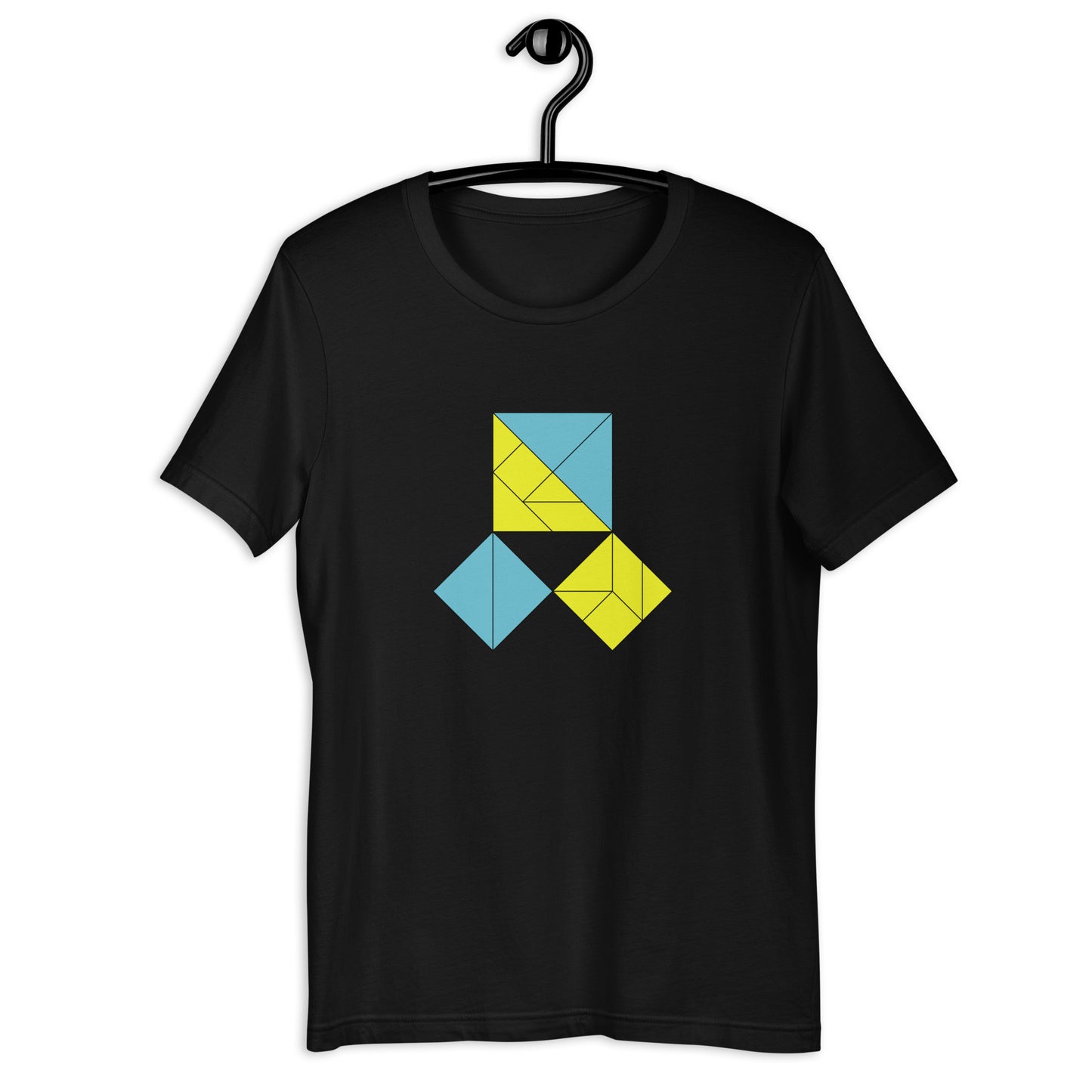Adult Unisex Pythagorean Proof Tangram T-shirt