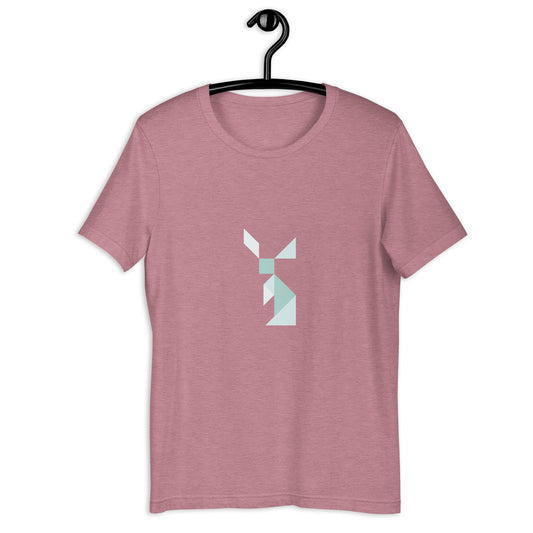 Adult Unisex Rabbit Tangram T-Shirt