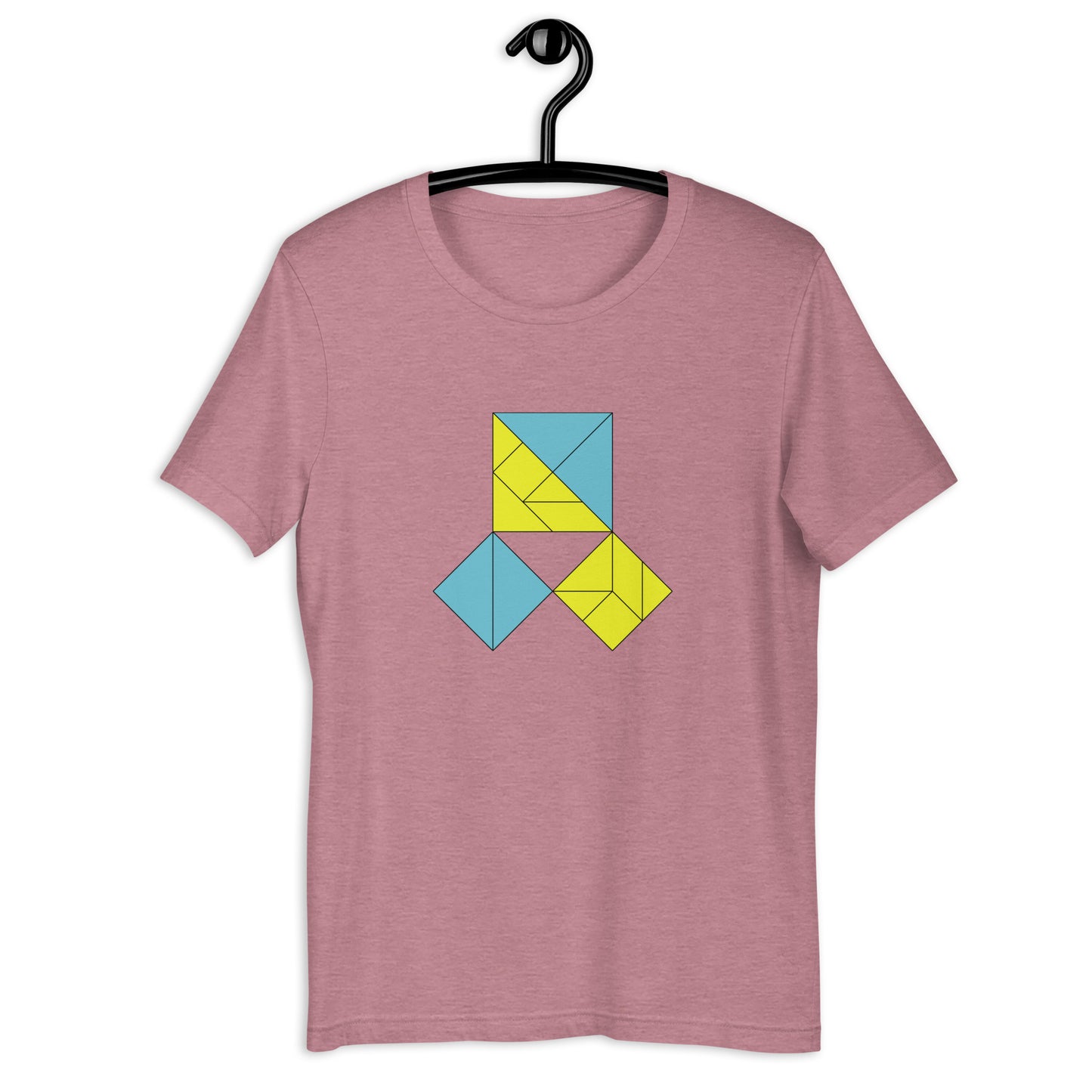 Adult Unisex Pythagorean Proof Tangram T-shirt