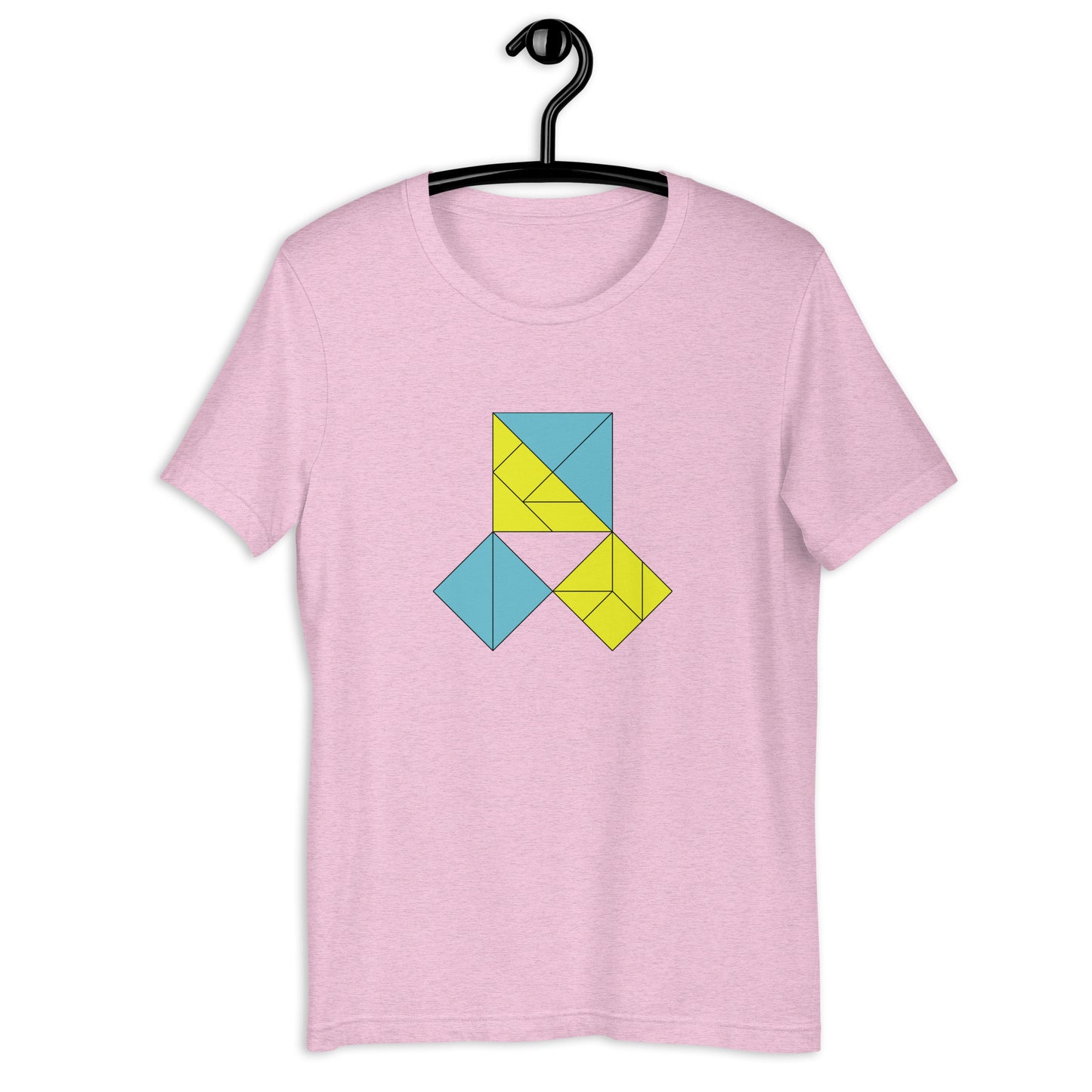 Adult Unisex Pythagorean Proof Tangram T-shirt