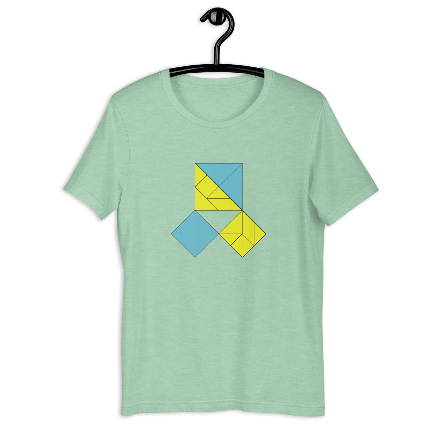 Adult Unisex Pythagorean Proof Tangram T-shirt