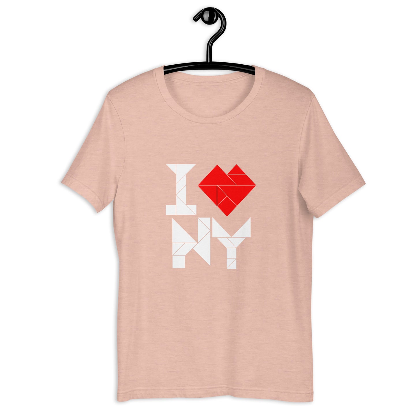 Adult Unisex I ❤︎ NY Short Sleeve Tangram T-Shirt