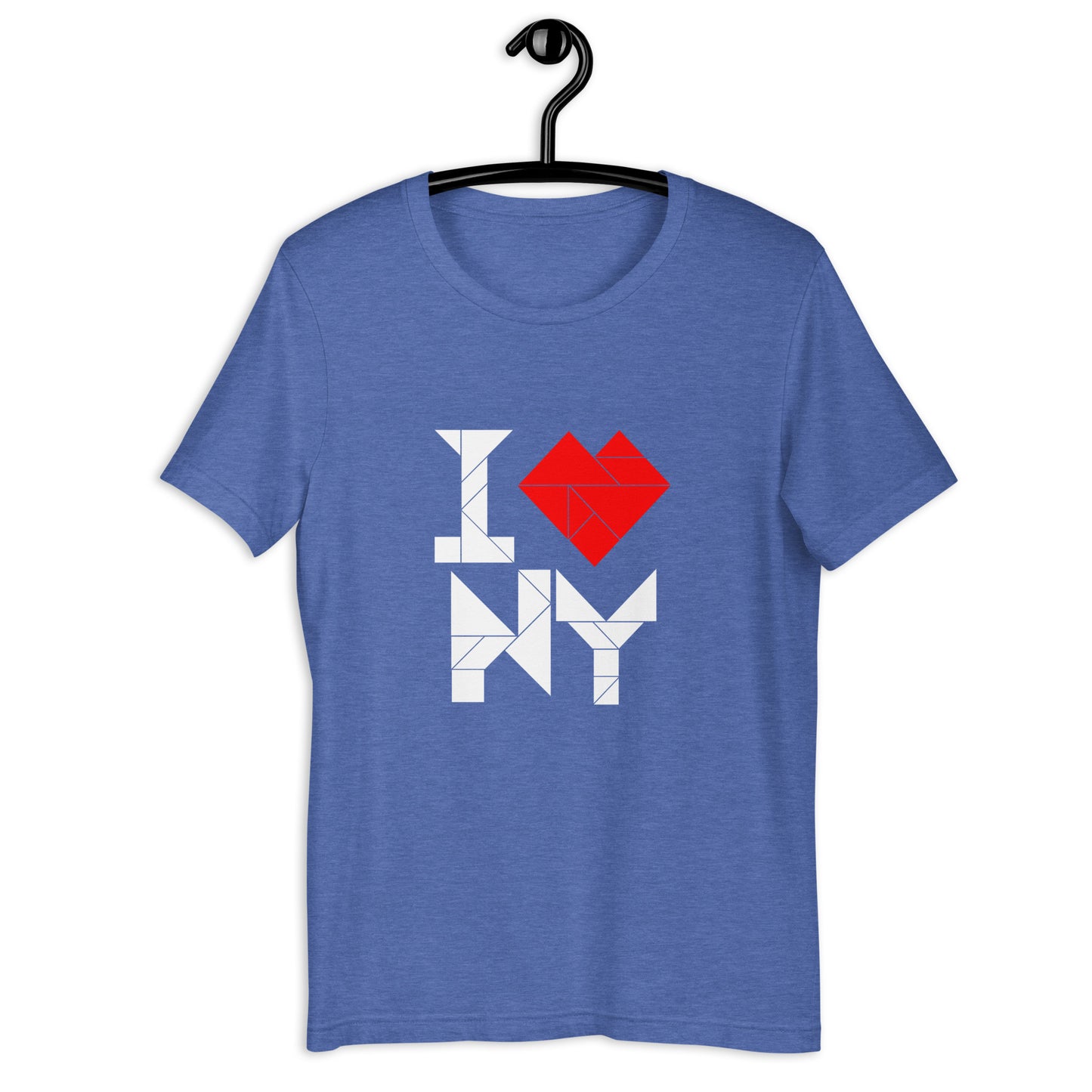 Adult Unisex I ❤︎ NY Short Sleeve Tangram T-Shirt