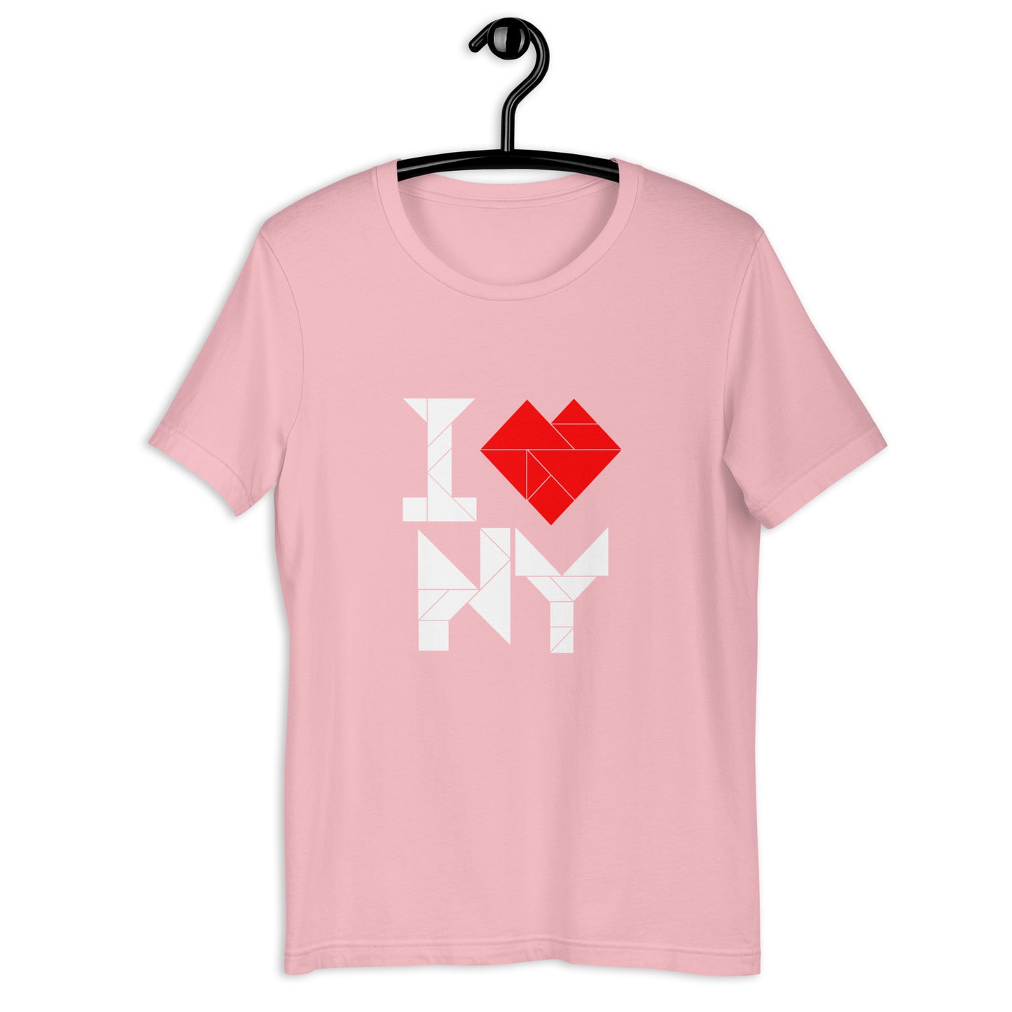 Adult Unisex I ❤︎ NY Short Sleeve Tangram T-Shirt