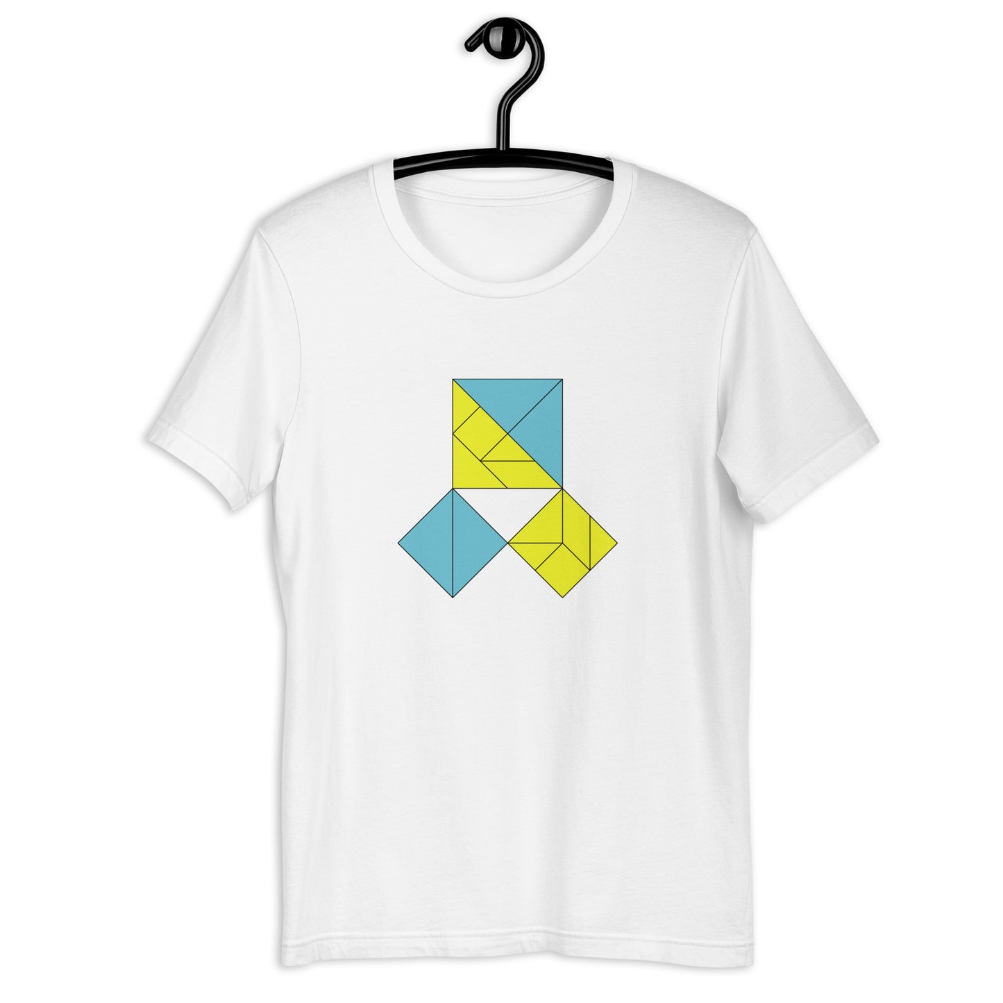 Adult Unisex Pythagorean Proof Tangram T-shirt