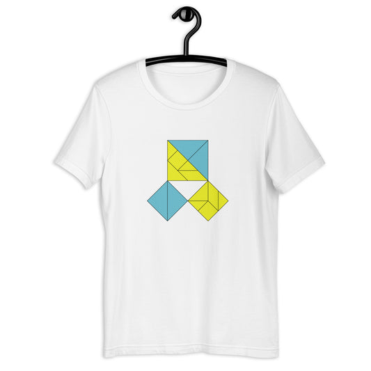 Adult Unisex Pythagorean Proof Tangram T-shirt