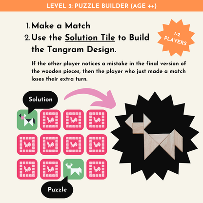 TANGRAM FARM: Memory Matching Tangram Game for STEM/STEAM Learning