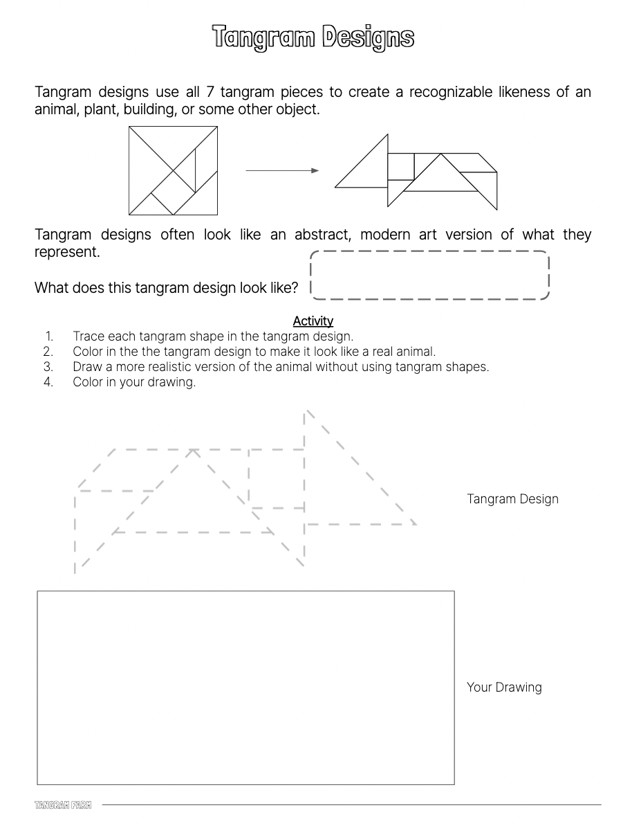 TANGRAM FARM - STEM/STEAM Coloring and Activity Book