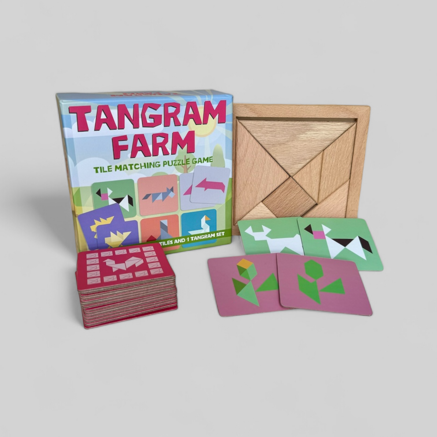 TANGRAM FARM: Memory Matching Tangram Game for STEM/STEAM Learning