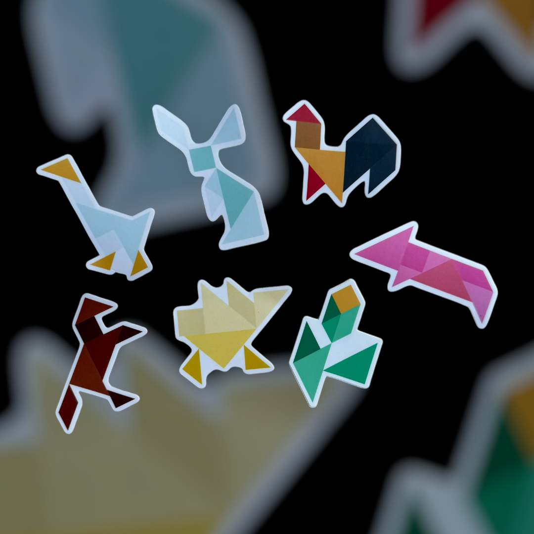 Tangram Farm Stickers