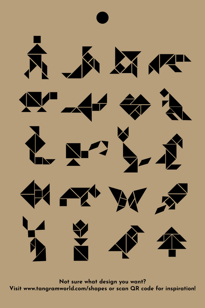 Tangram Tattoo (3 per pack)