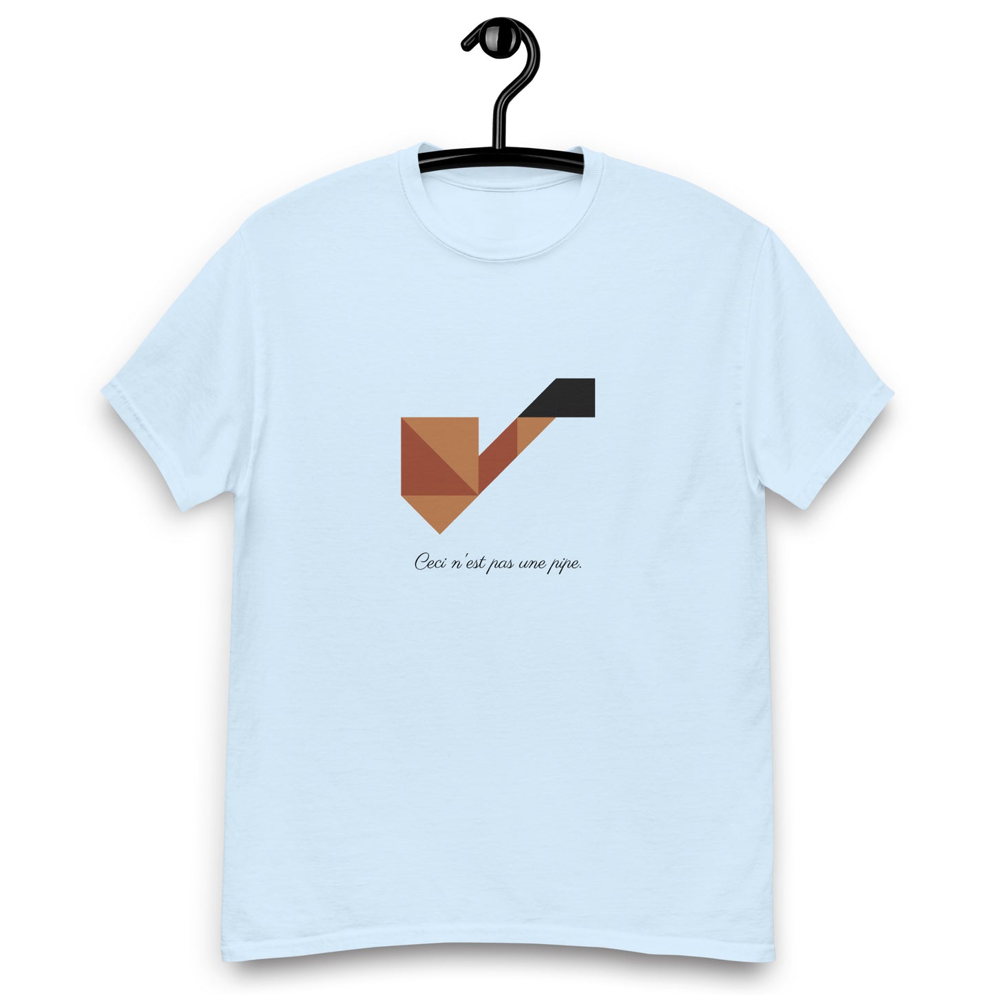 Adult Unisex This is not a pipe Ceci n'est pas une pipe Tangram T-shirt