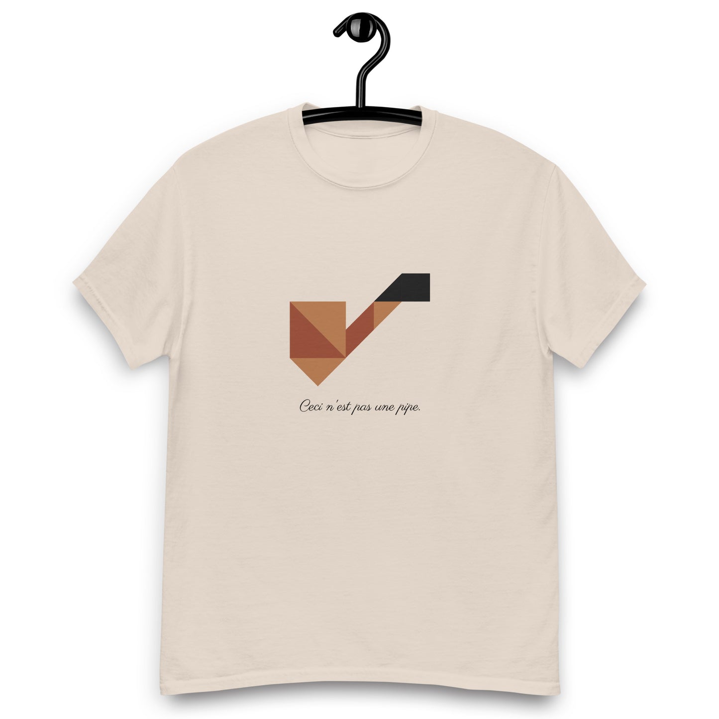 Adult Unisex This is not a pipe Ceci n'est pas une pipe Tangram T-shirt