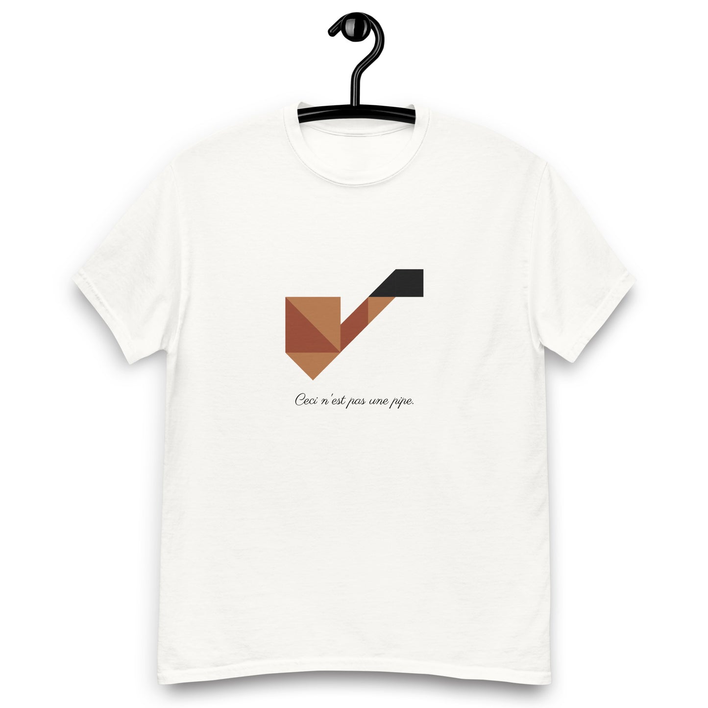 Adult Unisex This is not a pipe Ceci n'est pas une pipe Tangram T-shirt